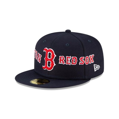 Sapca New Era Boston Red Sox MLB Double 59FIFTY Fitted - Albastri